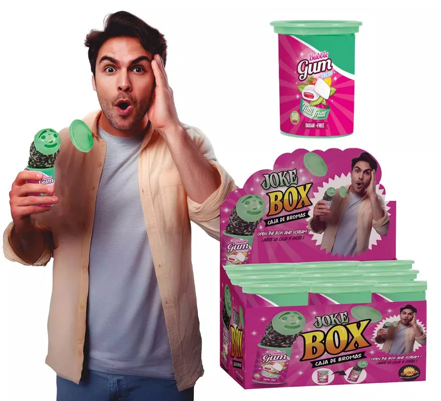 Bote de Chicles de Broma