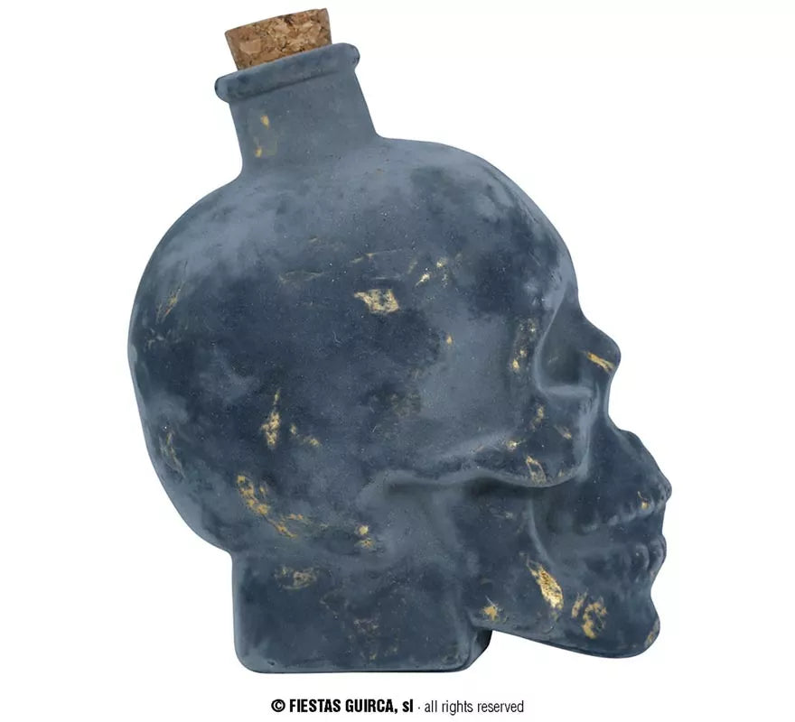 Botella Calavera de Cristal de 13 cm