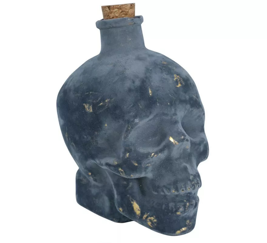 Botella Calavera de Cristal de 13 cm