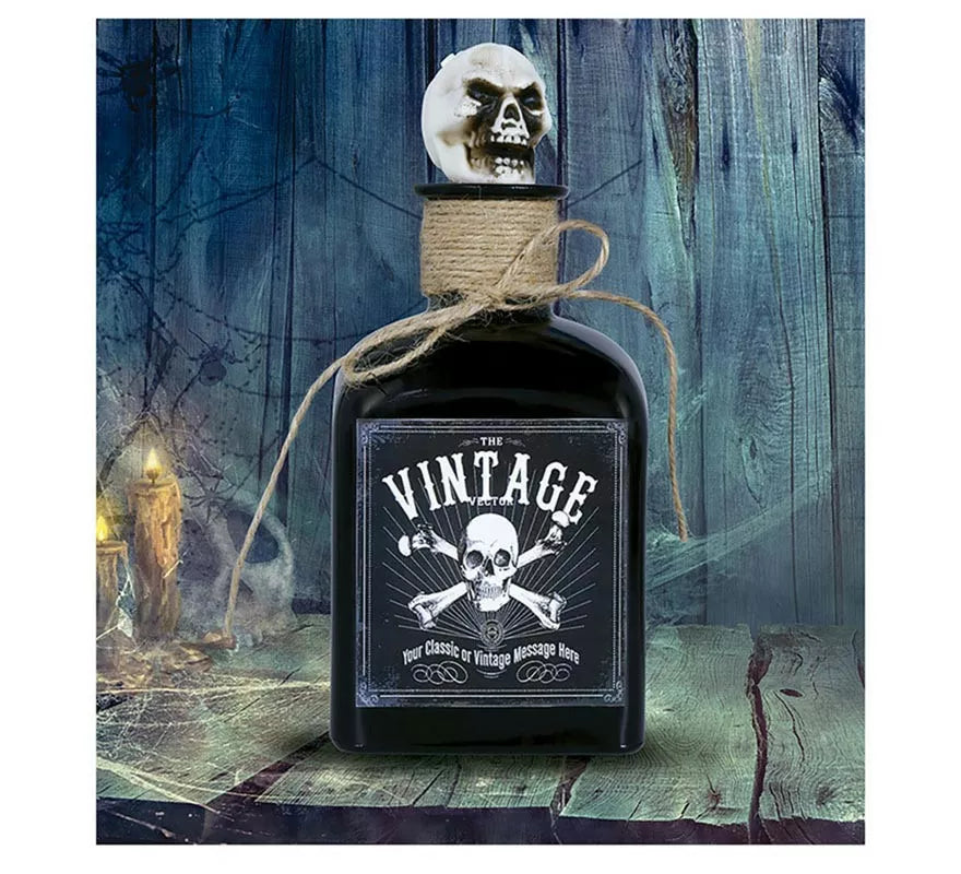 Translation missing: it.Botella de Veneno con Calavera cristal de 20 cm