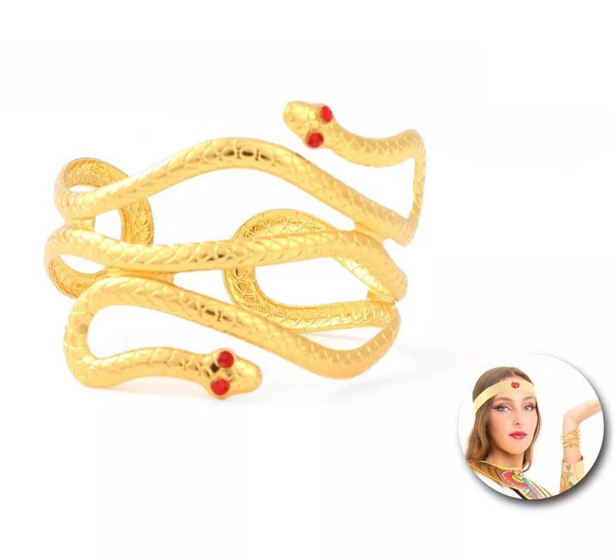 Translation missing: es.Brazalete de Serpientes doradas egipcia