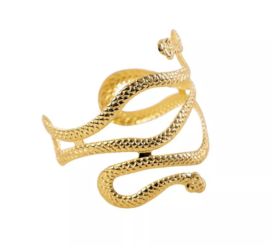 Translation missing: es.Brazalete Egipcio de Serpiente dorado de 85x83x8 cm