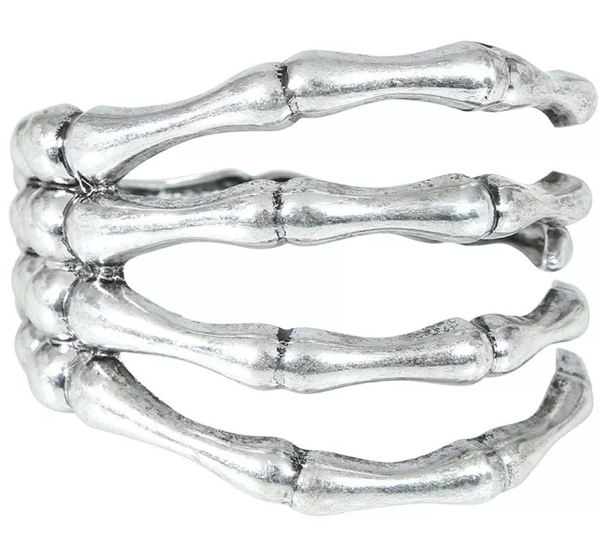 Translation missing: es.Brazalete Esqueleto Metálico de plata