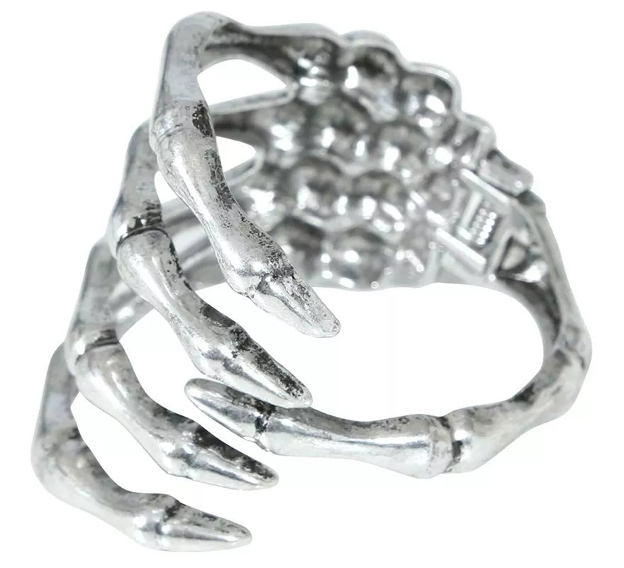 Translation missing: it.Brazalete Esqueleto Metálico de plata