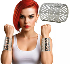 Bracciale futuristico in argento