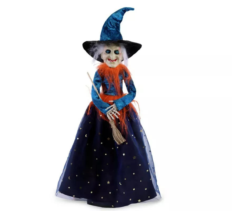 Bruja azul deluxe decorativa de 46 cm