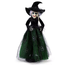 Strega verde deluxe decorativa di 46 cm