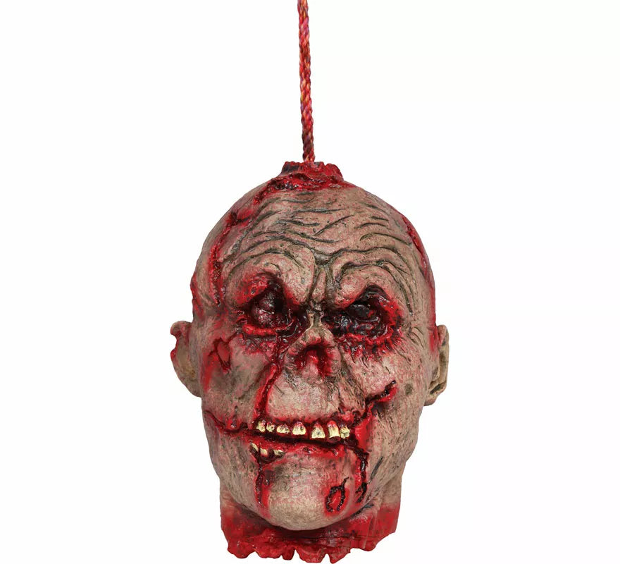 Translation missing: it.Cabeza Colgante Zombie Sangrienta de 28 cm