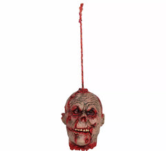 Testa sospesa di zombie sanguinante da 28 cm