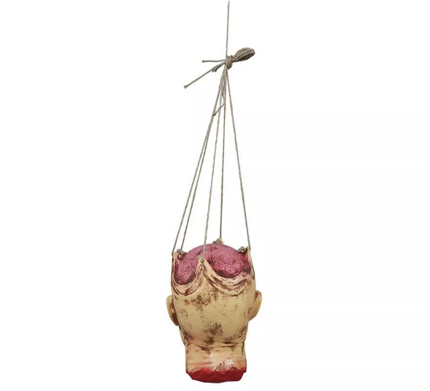 Cabeza Zombie Colgante de látex de 28 cm