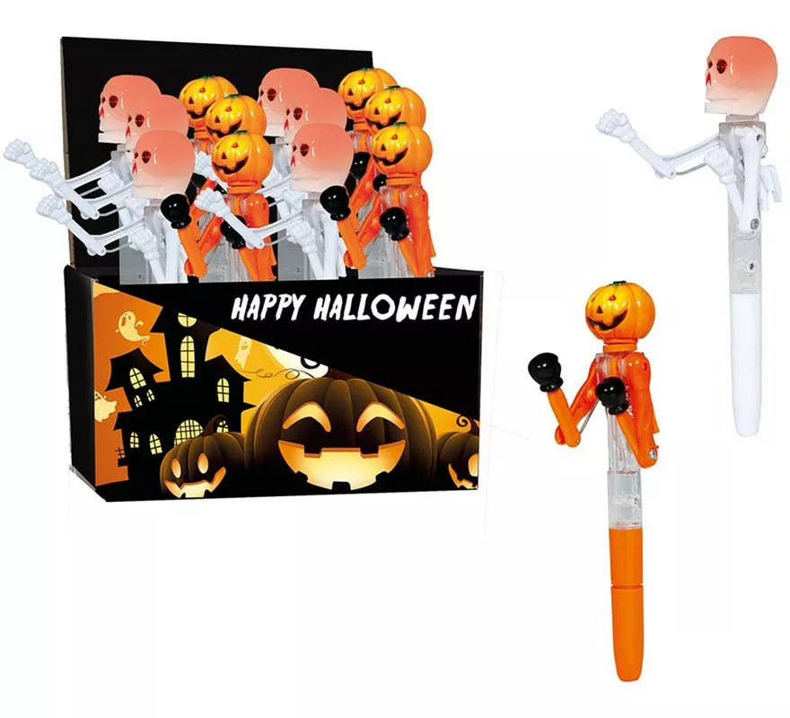 Translation missing: it.Caja 24 Bolígrafos Halloween Boxeo con Luz 18 cm