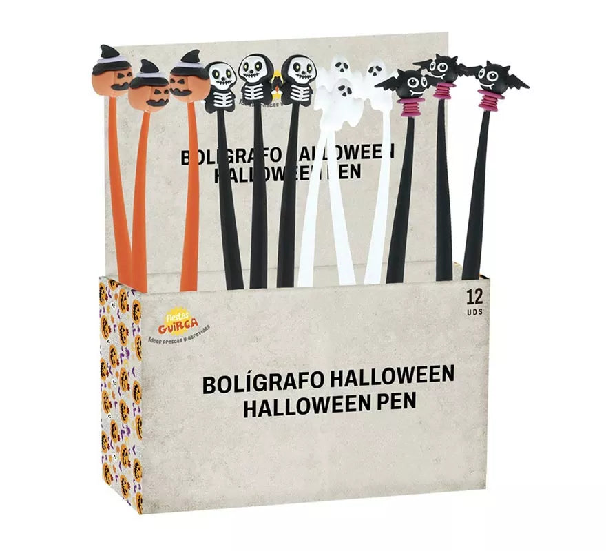 Translation missing: it.Caja de 12 Bolígrafos de Halloween de 22 cm