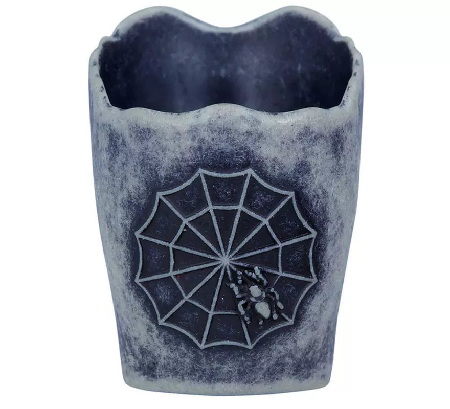 Caja de 12 Calaveras con Vela Led de 6 cm
