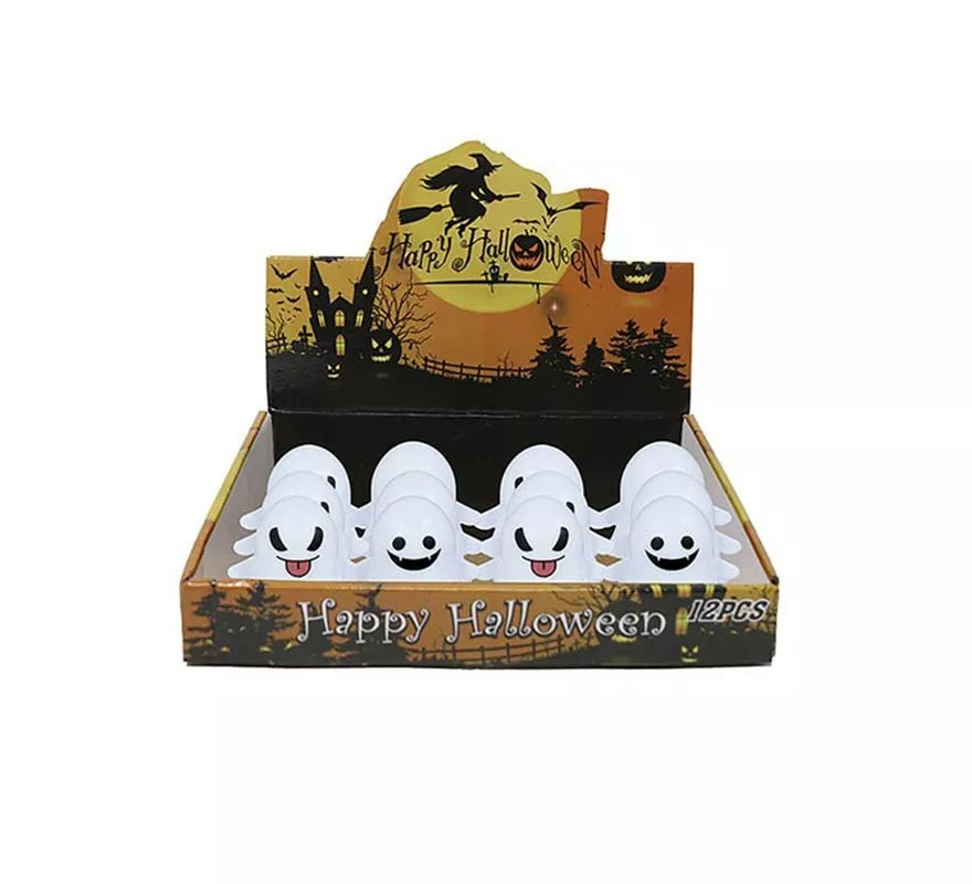 Caja de 12 Fantasmas con luz de 5,5 cm