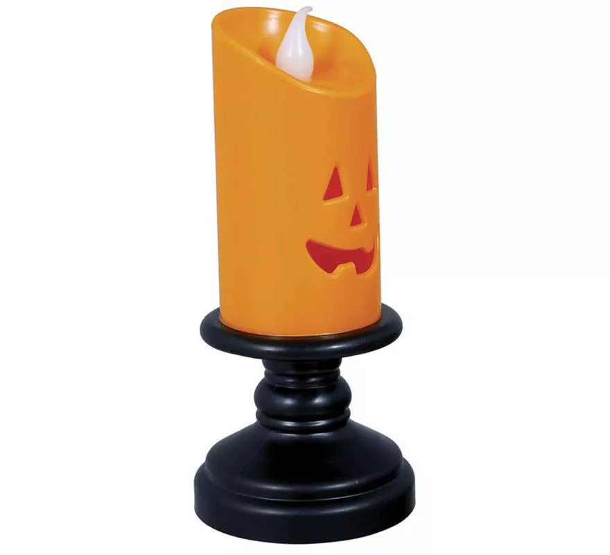 Translation missing: it.Caja de 12 Velas naranja con luz de 12,5 cm