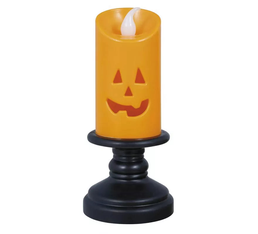 Translation missing: it.Caja de 12 Velas naranja con luz de 12,5 cm