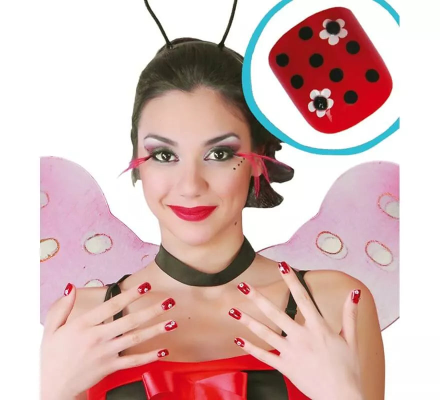 Translation missing: it.Caja de 24 uñas de Mariquita con pegamento