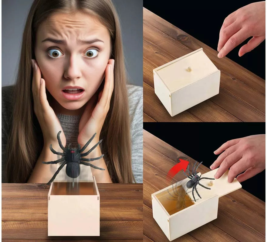 Translation missing: it.Caja de Madera con Araña de Broma