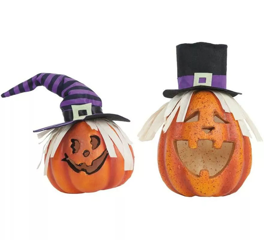 Translation missing: it.Calabaza Bruja con luz de 23x23 cm en 2 modelos surtidos