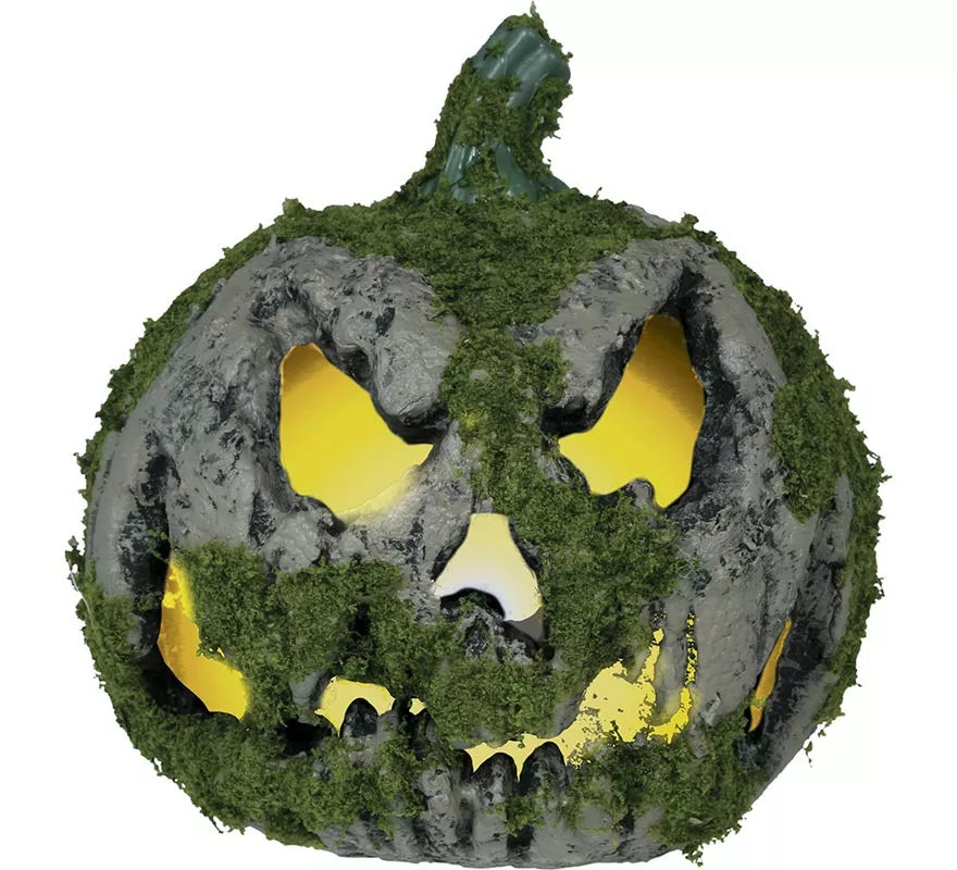 Translation missing: it.Calabaza con Musgo y Luz de 20 cm