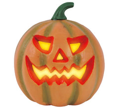 Zucca in gommapiuma semi rigida con luce 24 cm