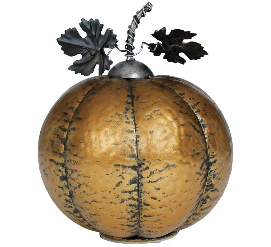 Translation missing: it.Calabaza Metálica oro con Luz 16 cm