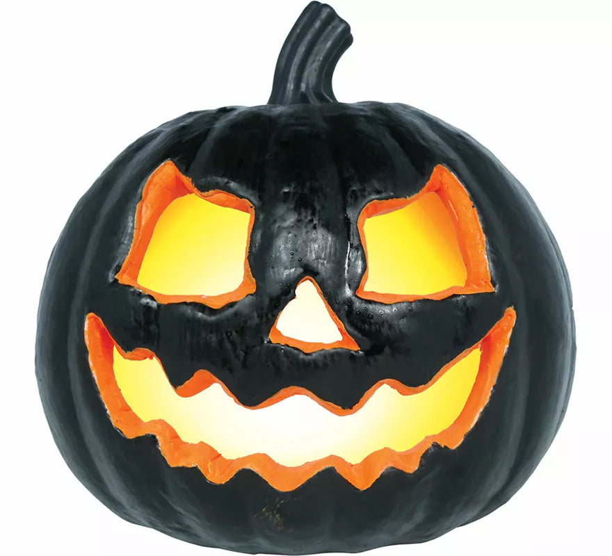 Translation missing: it.Calabaza negra con Luz de 20 cm
