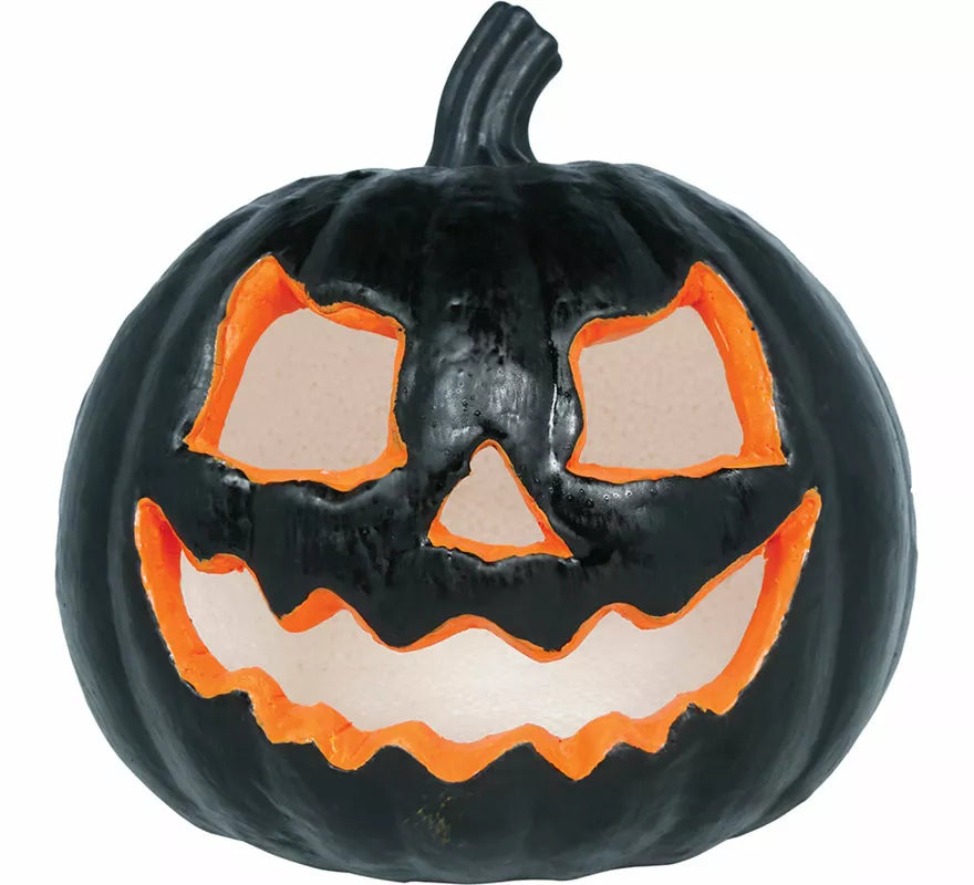 Calabaza negra con Luz de 20 cm