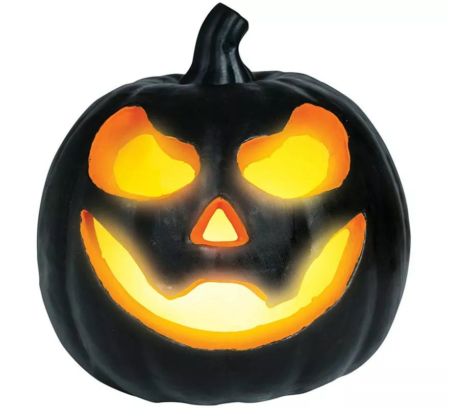 Calabaza negra Foam con Luz 16 cm