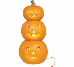 Zucca Tripla Sorridente con Luce Intensa di 52 cm