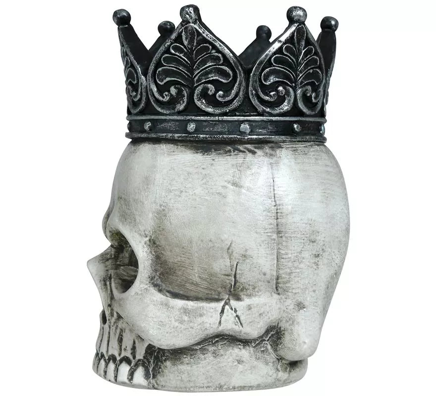 Calavera con Corona 14x11 cm
