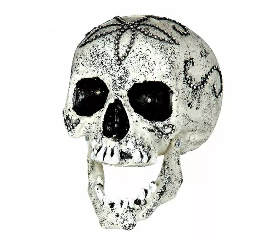 Translation missing: it.Calavera con diamantes y luz para decoración de 24 cm