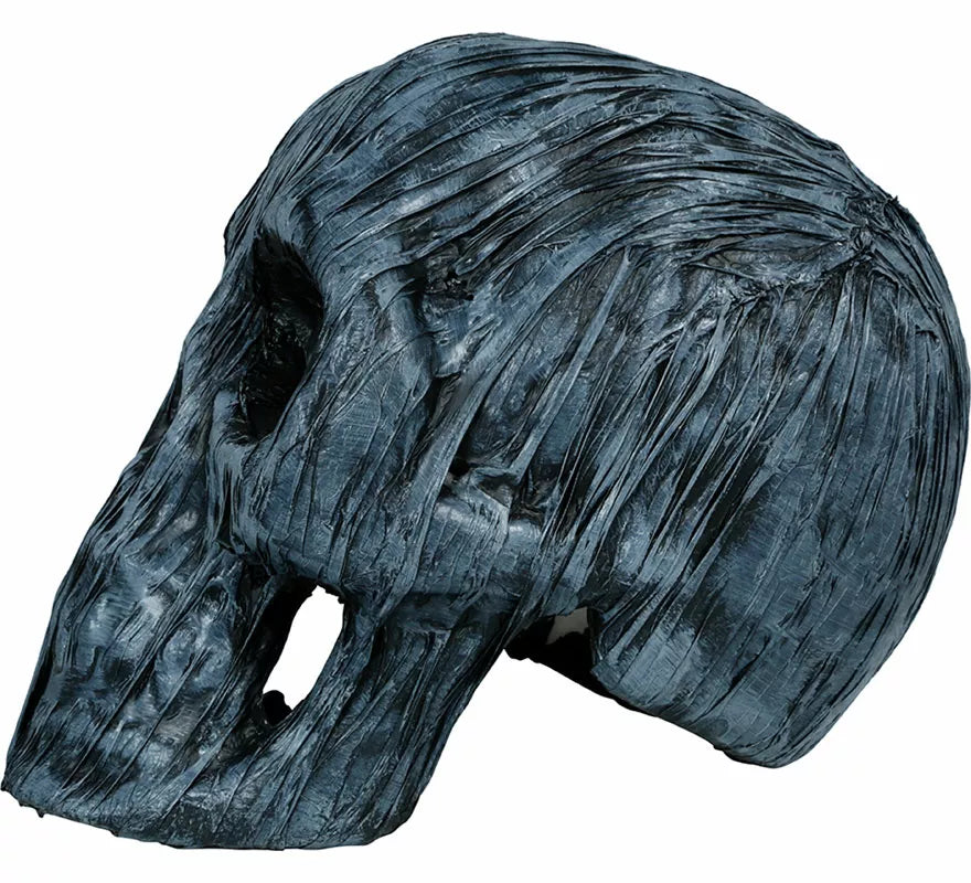 Calavera Fantasma Gris con Luz de 35 cm