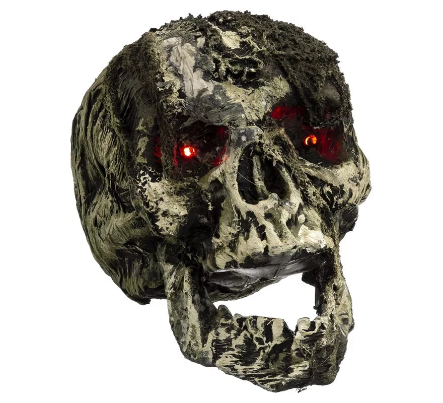 Calavera Terrorífica con Luz de 18x22x21 cm