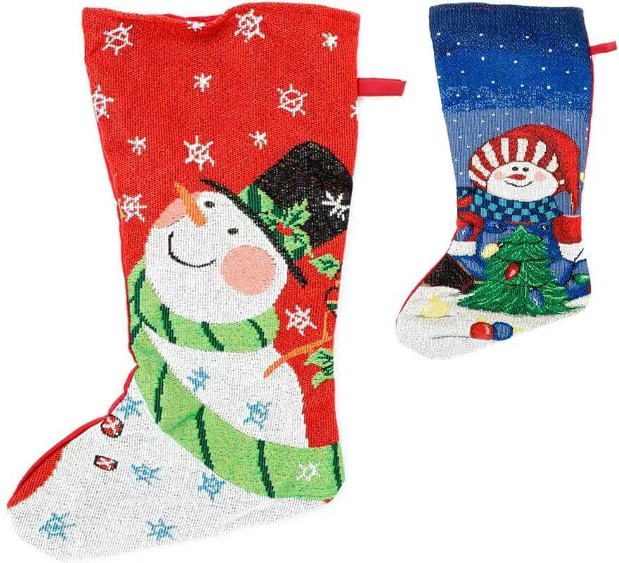 Calcetín con Muñeco de Nieve de 45 cm en varios colores
