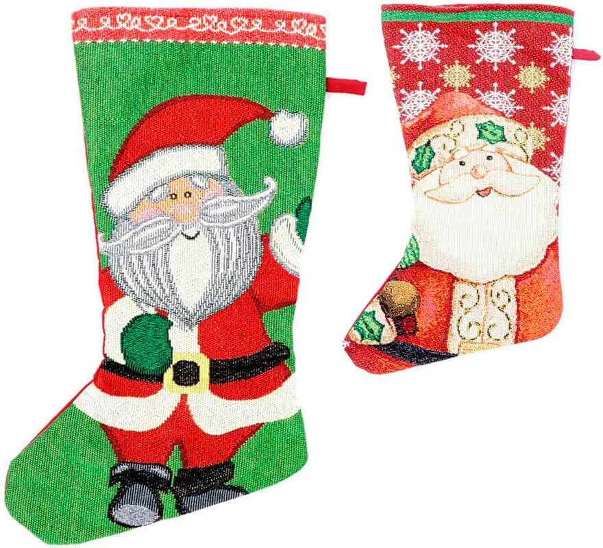Calcetín de Papá Noel de 45 cm en varios colores