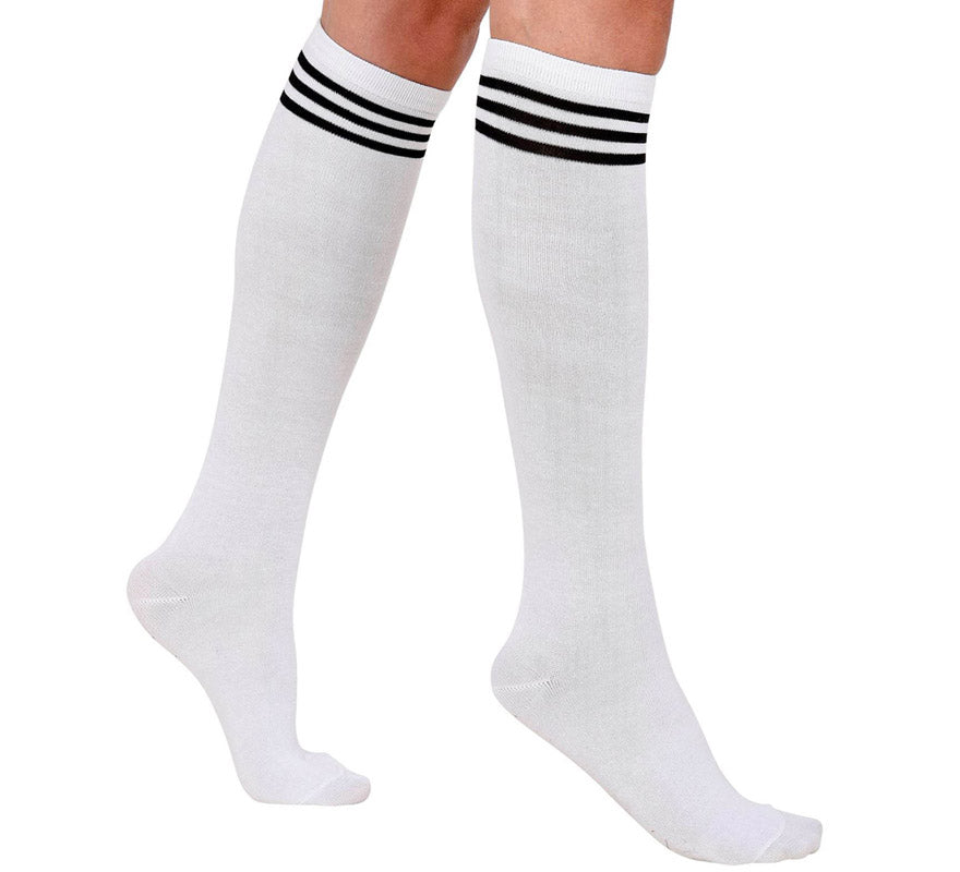 Translation missing: es.Calcetines Altos de Atletismo Blancos para adulto