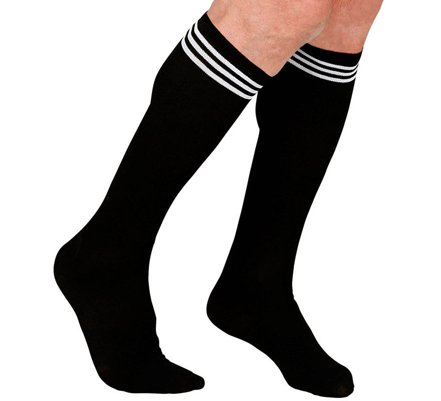 Translation missing: it.Calcetines Altos de Atletismo Negros para mujer
