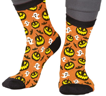 Calcetines de Calabazas y Fantasmas para Halloween en números del 22 al 48