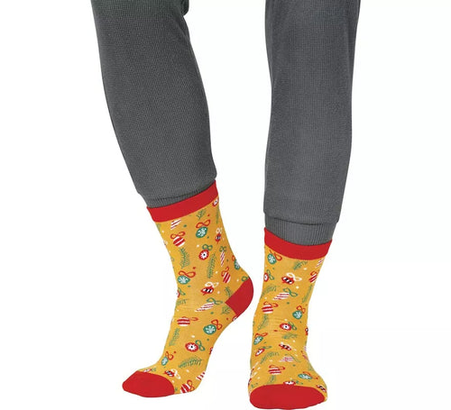 Calcetines Navideños Adornos y Hojas en números del 22 al 48