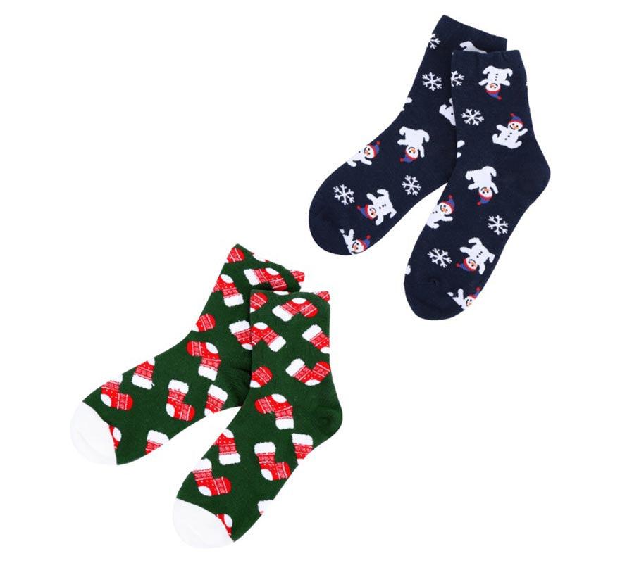 Translation missing: it.Calcetines Navideños Botas y Muñeco de nieve Talla 28-35 en modelos surtidos infantil