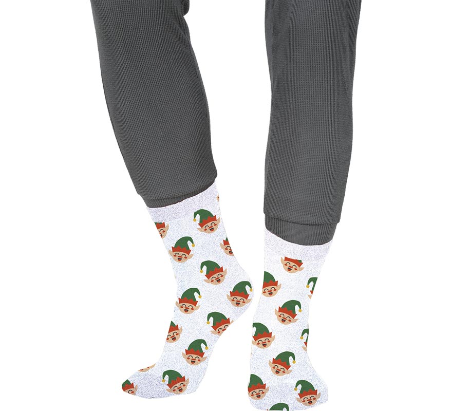 Translation missing: it.Calcetines Navideños Elfos con Purpurina en números del 22 al 41