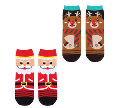 Calcetines Navideños Papá Noel y Reno en modelos surtidos adulto