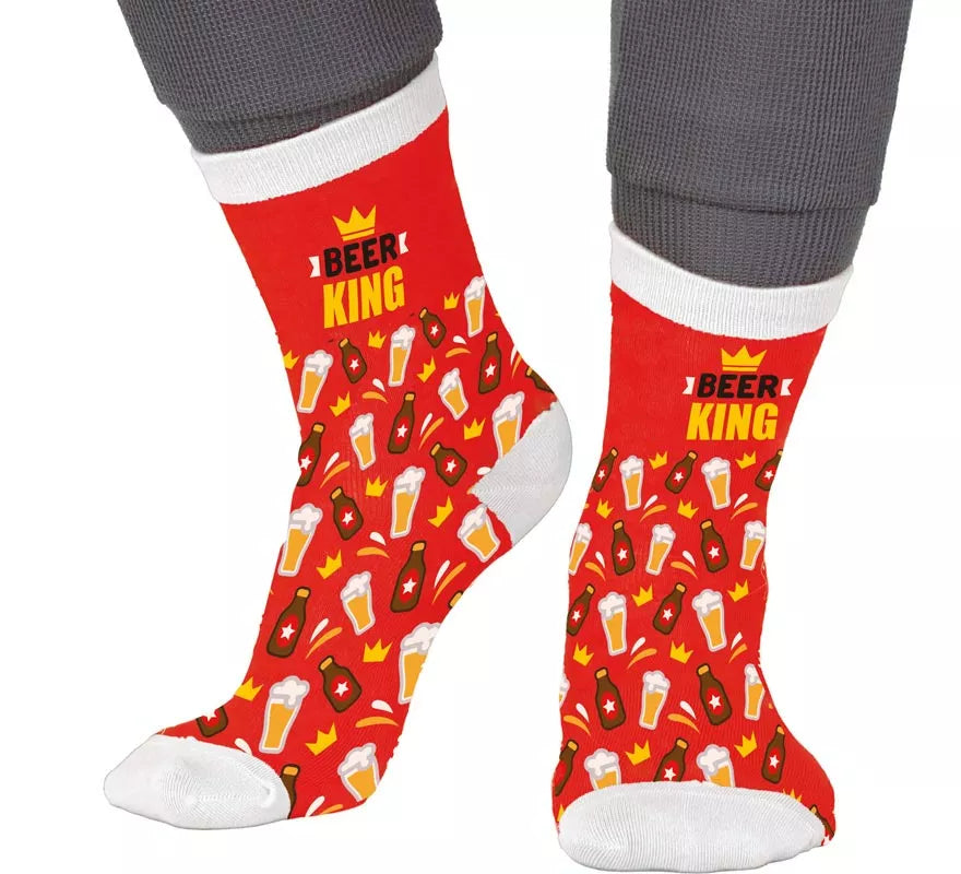 Translation missing: it.Calcetines rojos Beer King para adultos