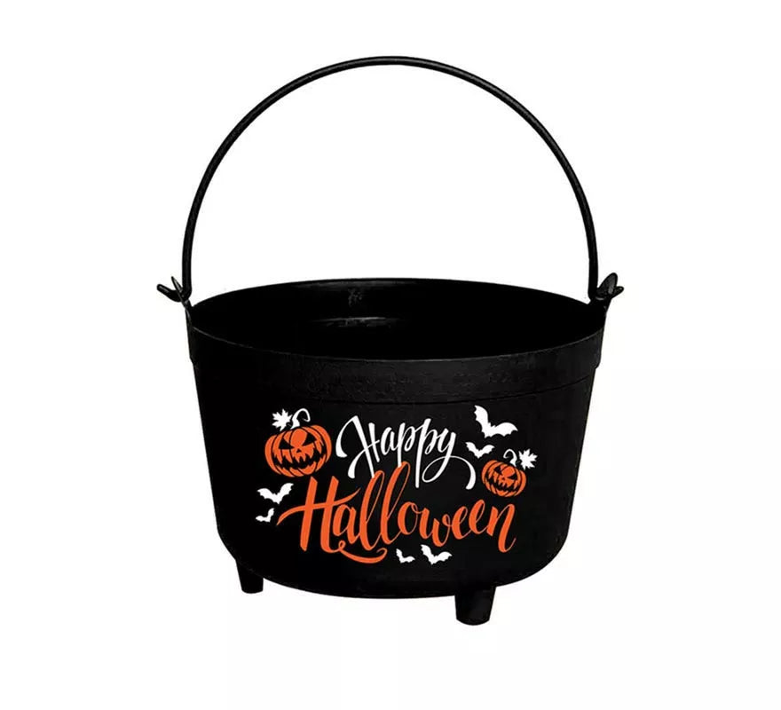 Translation missing: es.Caldero Calabaza Happy Halloween de 24x23x15 cm