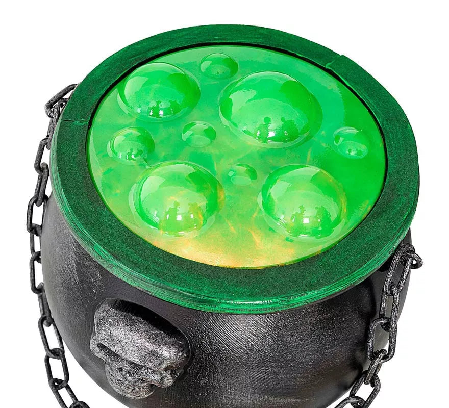 Translation missing: it.Caldero de bruja con poción verde simulada de 20x17x36 cm