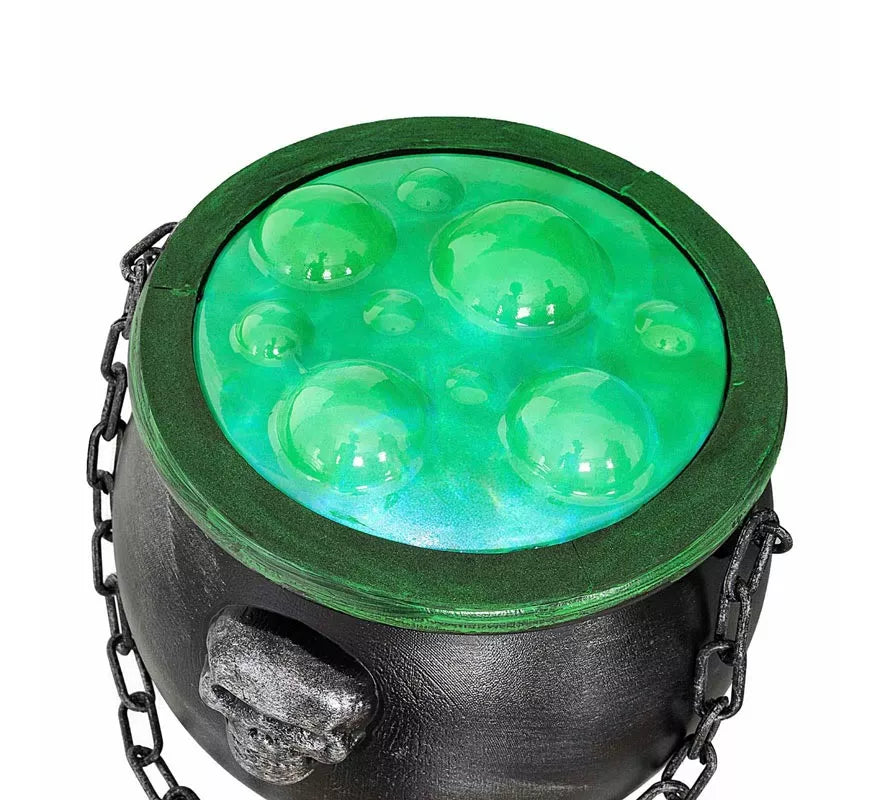 Translation missing: it.Caldero de bruja con poción verde simulada de 20x17x36 cm