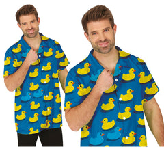 Camicia per adulti con papere di gomma blu