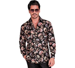 Camicia da uomo con teschio