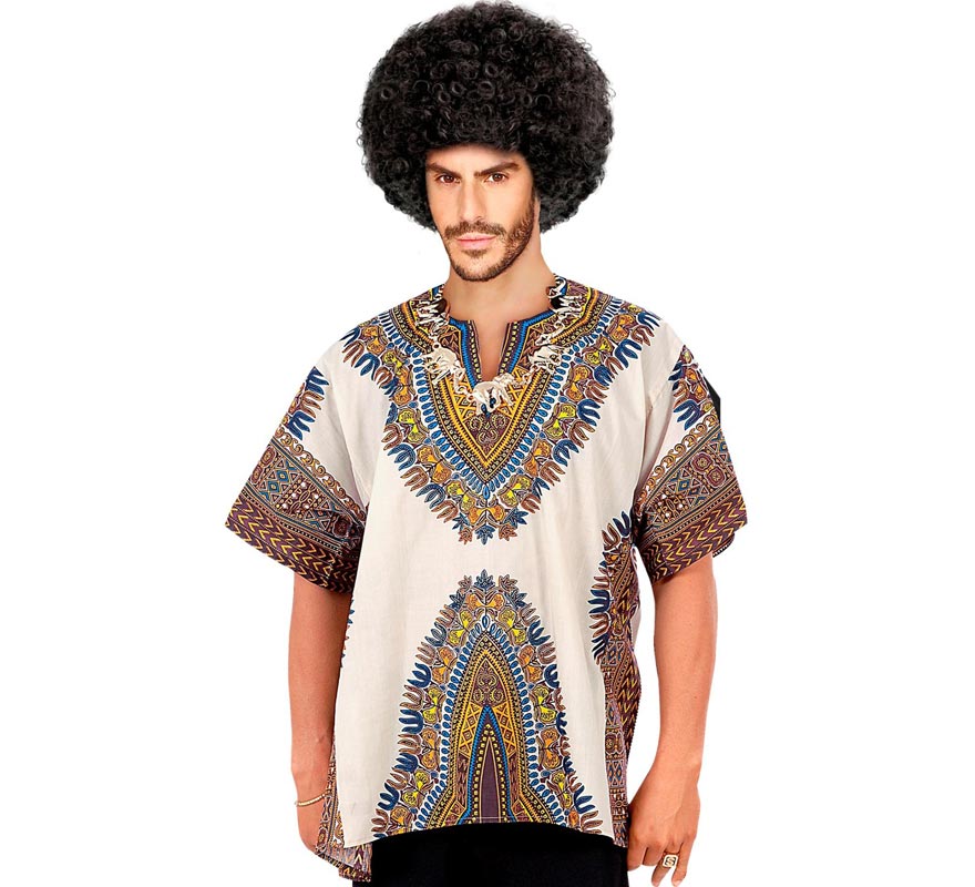 Translation missing: it.Camisa de Estampado Africano adulto